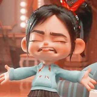 😬 emoji @cutedona 🍭vanellope🍭 Telegram sticker 23 of 45