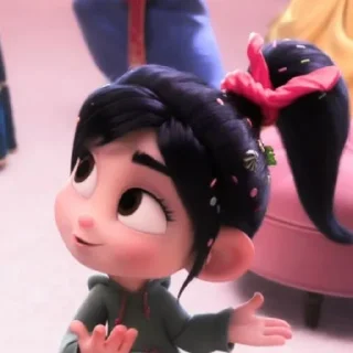 🧩 emoji vanellope┊₊·͟͟͟͟͟͟͞͞͞͞͞͞➳ @PUZZLESPIECE ༉‧₊ Telegram sticker 7 of 55