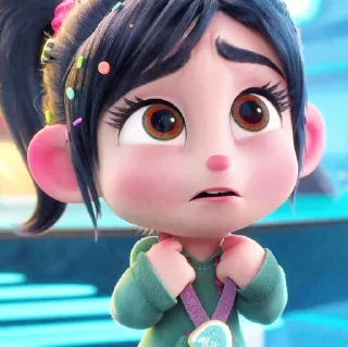 🥺 emoji @cutedona 🍭vanellope🍭 Telegram sticker 21 of 45