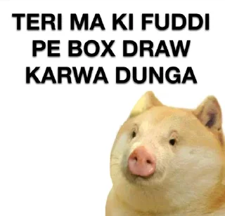 🐷 emoji @Rzb_Razor Maa ka Bhosda | By @MysticOp Telegram sticker 19 of 21