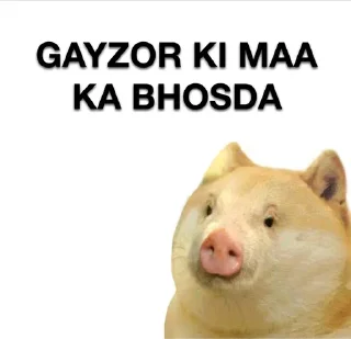 🐷 emoji @Rzb_Razor Maa ka Bhosda | By @MysticOp Telegram sticker 8 of 21