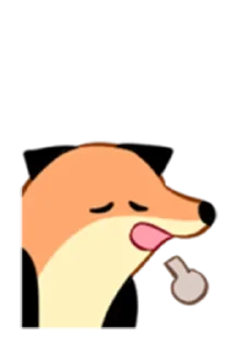😞 emoji 狐狐好朋友 Telegram sticker 16 of 40