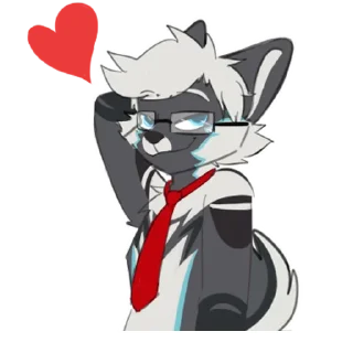 😏 emoji Mike Fluffles [@Fluffy_Oreo] Telegram sticker 19 of 31