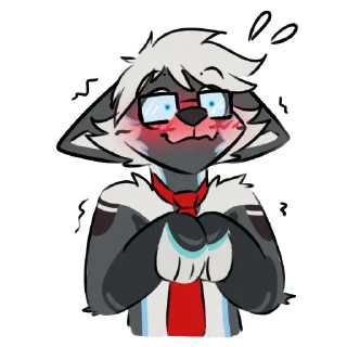 😳 emoji Mike Fluffles [@Fluffy_Oreo] Telegram sticker 24 of 31