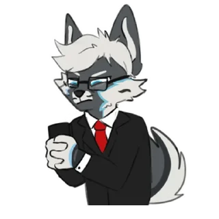 🤨 emoji Mike Fluffles [@Fluffy_Oreo] Telegram sticker 9 of 31