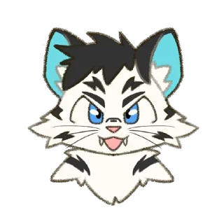😛 emoji 白虎 WhiteTiger Telegram sticker 23 of 120
