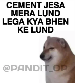 😆 emoji SEXY BOI CHEEMS @PANDIT_OP Telegram sticker 10 of 18