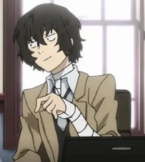 👀 emoji DAZAI - SAN BY @realstrawhat Telegram sticker 16 of 47