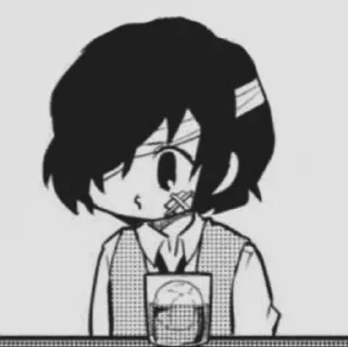 Sticker from Dazai-san