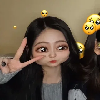 😏 emoji minjoo :: @stikerkece Telegram sticker 22 of 30