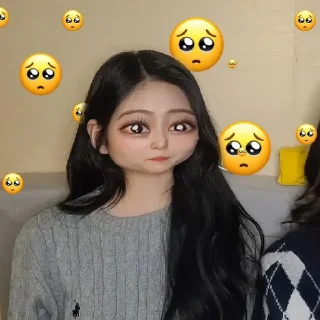 😏 emoji minjoo :: @stikerkece Telegram sticker 14 of 30