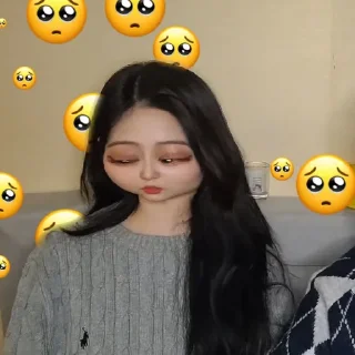 😏 emoji minjoo :: @stikerkece Telegram sticker 12 of 30