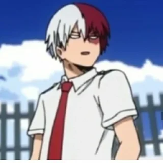 ❄️ emoji Todoroki Shoto Telegram sticker 10 of 78