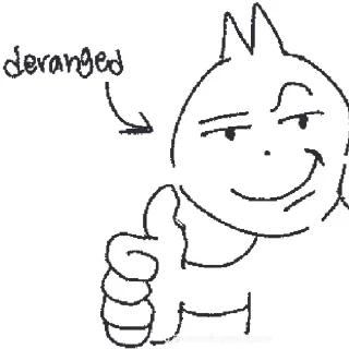Sticker from cat but he slowly becomes more deranged