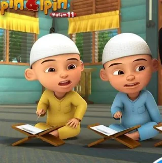 👥 emoji Upin Ipin sungkem @foolssticker Telegram sticker 6 of 120