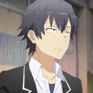 🍚 emoji Hikigaya Hachiman @Moontelaxx Telegram sticker 16 of 65