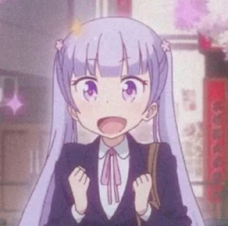 Sticker from anime reaction ♡︎ @pinkandpurplethings