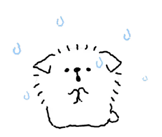 😟 emoji Fur Ball @AnimeLibrary_Stickers Telegram sticker 24 of 25