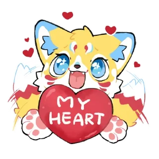 😍 emoji Kurari Kitsune Telegram sticker 5 of 44