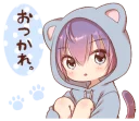 😯 emoji Boy of a black cat @stickerscar Telegram sticker 20 of 40