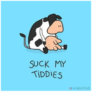 🐮 emoji Grumpy Animals by @beastflaps Telegram sticker 2 of 115