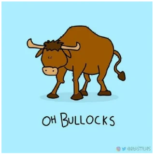🐂 emoji Grumpy Animals by @beastflaps Telegram sticker 21 of 115