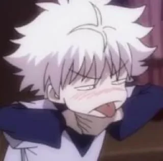 😶 emoji Killua || @moiStickers Telegram sticker 17 of 21