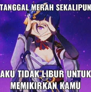 Sticker from genshin meme