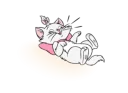 😆 emoji Disney Marie @stickerscar Telegram sticker 5 of 24