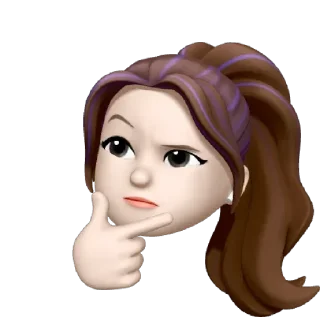 🤔 emoji Memoji • Apple @AppleMemoji Telegram sticker 23 of 35