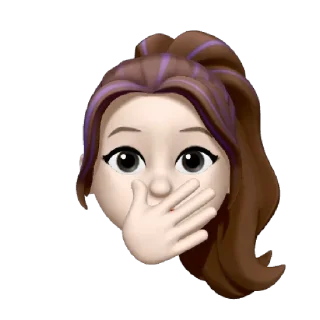 🤭 emoji Memoji • Apple @AppleMemoji Telegram sticker 21 of 35