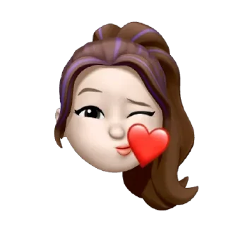😘 emoji Memoji • Apple @AppleMemoji Telegram sticker 12 of 35