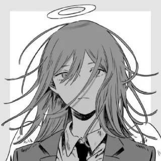 🗞 emoji ᴀɴɢᴇʟ  ᴅᴇᴠɪʟ—ᴄʜᴀɪɴꜱᴀᴡ ᴍᴀɴ : @kcshima Telegram sticker 18 of 24