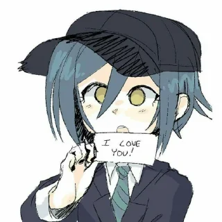 😘 emoji Pregame Shuichi Saihara Telegram sticker 8 of 50