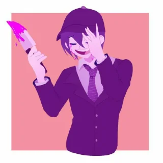 😌 emoji Pregame Shuichi Saihara Telegram sticker 22 of 50