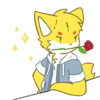 🦊 emoji 柠檬狐 Telegram sticker 13 of 20