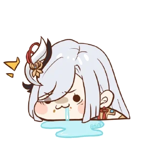 Sticker from Genshin Impact Drool