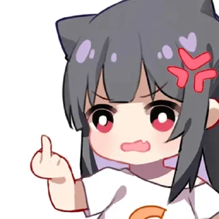 🖕 emoji Linsy Stickers Telegram sticker 20 of 62