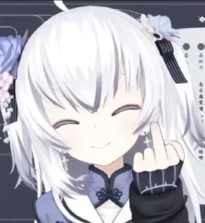 🖕 emoji Linsy Stickers Telegram sticker 24 of 62