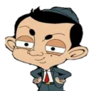 Sticker from mr bean the animated series