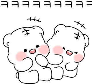 Sticker from The Terrible Fours Baby Pompom By @KakaoEmoticon