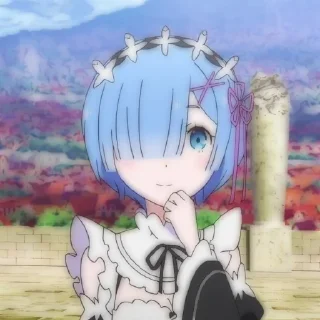 🐳 emoji ⭑ ࣪ 𔒌 Rem  ׁ ⃘໑ ֺ @cupidreams ໒꒱ʾʿ˒˓ Telegram sticker 3 of 40