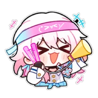 🥰 emoji 三月七  #崩坏:星穹铁道 @jinyi712 Telegram sticker 9 of 16