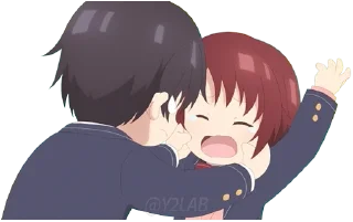 😣 emoji Otonari no Tenshi-sama @Y2LAB (The Angel Next Door) Telegram sticker 20 of 29