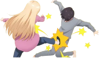 🦵 emoji Otonari no Tenshi-sama @Y2LAB (The Angel Next Door) Telegram sticker 12 of 29