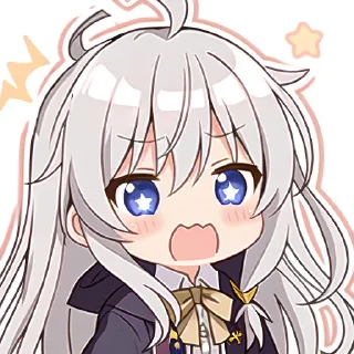 🤩 emoji AI Q版伊蕾娜 Telegram sticker 12 of 14