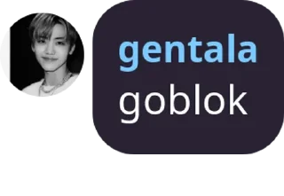 Sticker from punya genta, jngn colonk y