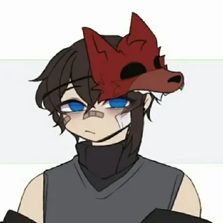 👮 emoji Michael Afton by @Fyraleen Telegram sticker 1 of 62