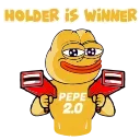 🤑 emoji Pepe 2.0 by @ArmanKendrickMegs Telegram sticker 7 of 33