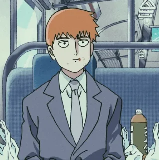 📒 emoji Reigen Arataka—Mob Psycho 100 : @kcshima Telegram sticker 16 of 25